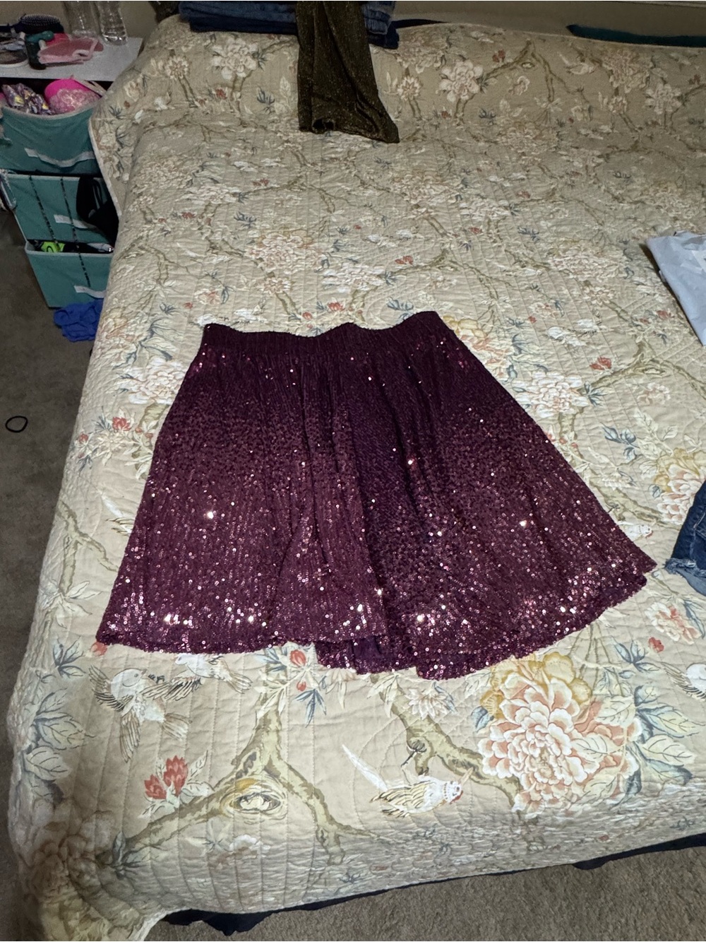 torrid Plum Sequin Circle Skirt